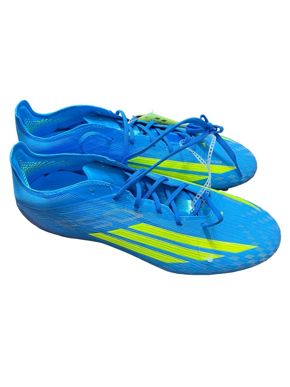 adidas F50 Elite AG Soccer Cleats Mens Size 9.5 Blue Yellow Artificial Ground